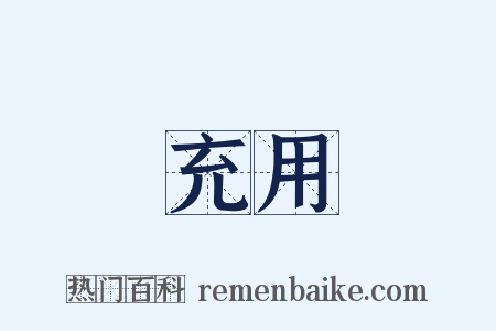 充用是什么意思的图片